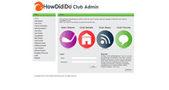 Desktop Screenshot of clubadmin.how-did-i-do.co.uk