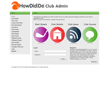 Tablet Screenshot of clubadmin.how-did-i-do.co.uk